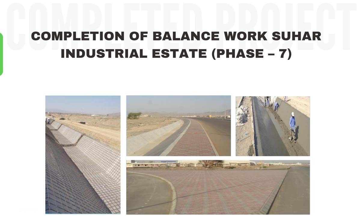 Completion of Balance Work – Suhar Industrial Estate (Phase 7)
